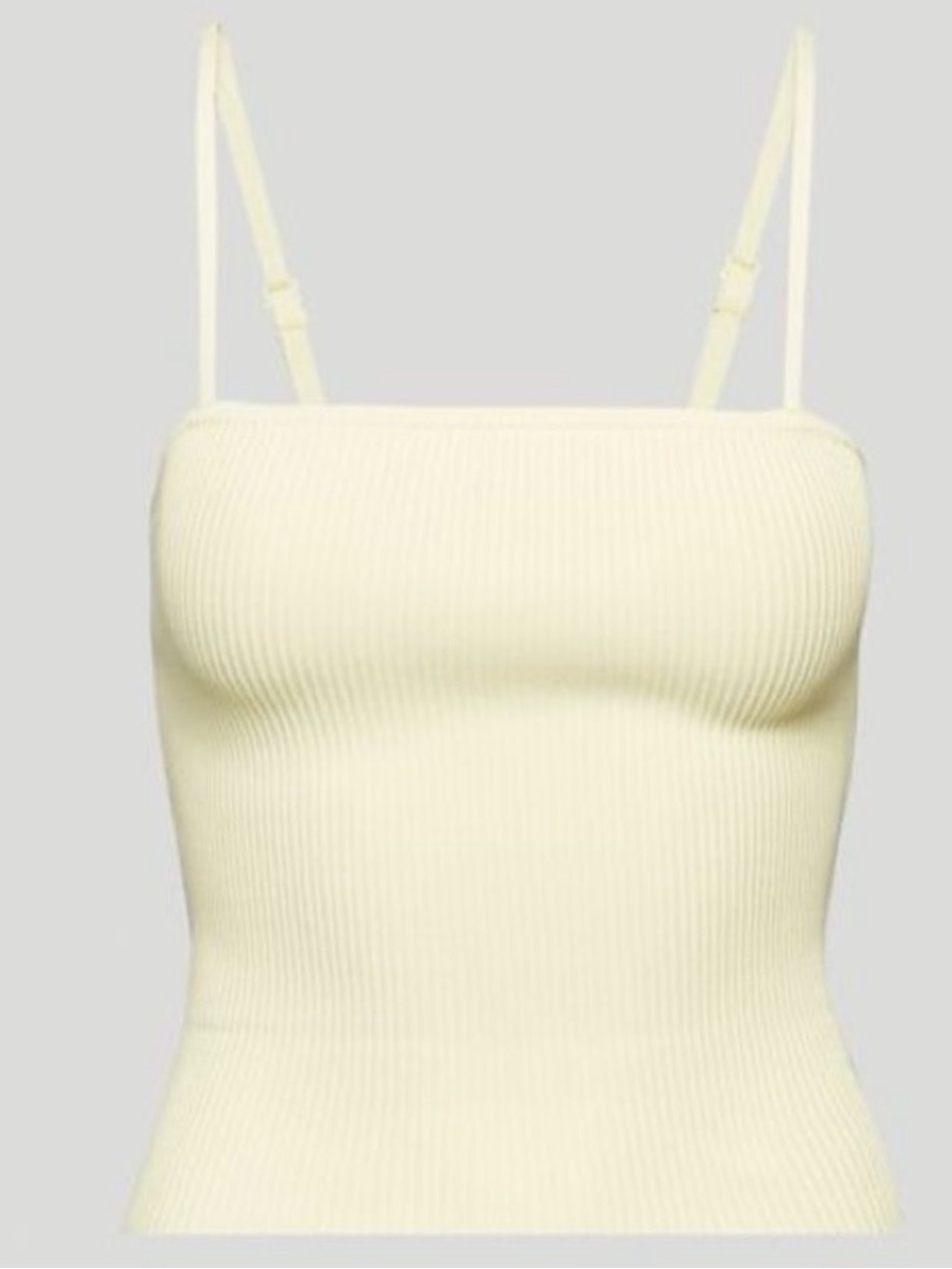 Aritzia Babaton Sculpt Knit Cami Tank in Chamomile Yellow. Women’s Medium